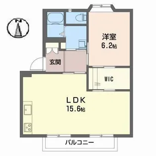 フローレンス II【1階】の間取り