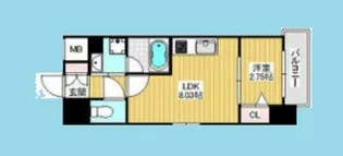 Fortuney江坂II【7階】の間取り