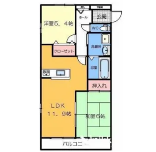 フォブール望【1階】の間取り