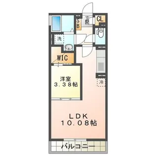 スタブリテラス鈴鹿【1階】の間取り