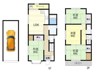 兵庫県神戸市垂水区西舞子9【一戸建】の間取り