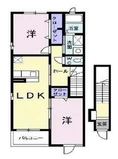 プランドール【2階】の間取り