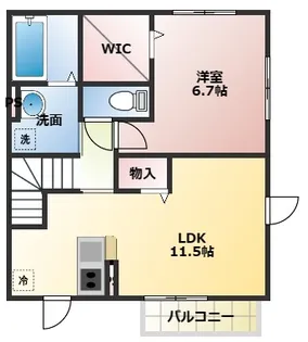 MISAKI【2階】の間取り