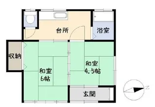 松本様貸家【1階】の間取り