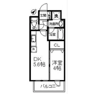 エルスタンザ子平町【4階】の間取り
