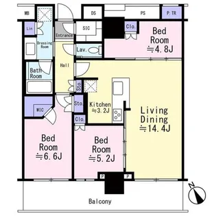 ザ・タワー十条【9階】の間取り