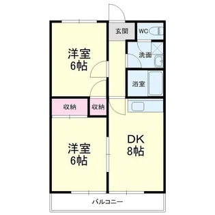 マンション楠通りII【2階】の間取り