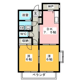 グランメール【2階】の間取り