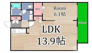 大阪府守口市八雲東町2【アパート】の間取り