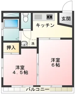 サンエイビル【4階】の間取り