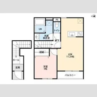リーブルファイン川口上青木西【2階】の間取り