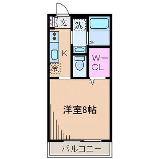 オモテ・ワタナベ【2階】の間取り