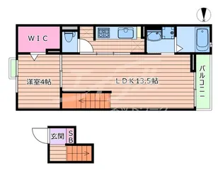 ジェルメ【4階】の間取り
