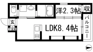 シーエムセット【1階】の間取り