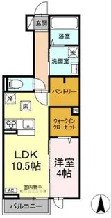 グランフェリシアK【1階】の間取り