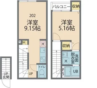 東京都国分寺市本多2【アパート】の間取り