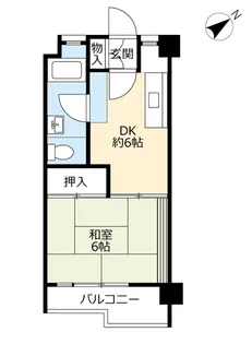 UR金田一丁目【6階】の間取り