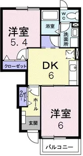 リオ・ビエント【1階】の間取り
