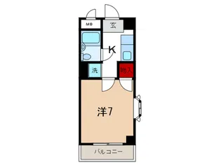 パ-クマンション青木【4階】の間取り