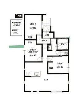 埼玉県さいたま市見沼区大字南中野【一戸建】の間取り