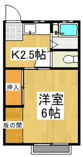 コーポ原【2階】の間取り