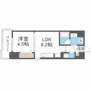 AMKレフィナード中宮【4階】の間取り