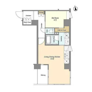 RODIA日本橋茅場町【2階】の間取り