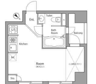 ローズハウス麻布十番【6階】の間取り