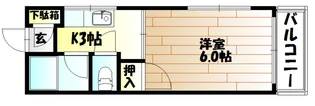 岡山県岡山市北区伊福町1【マンション】の間取り