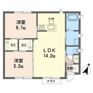 宮城県仙台市太白区鈎取3【一戸建】の間取り