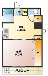 アリックスビル【4階】の間取り
