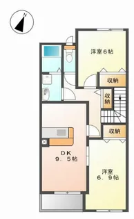 ベルクラージュ【2階】の間取り