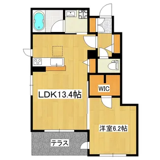 ゼフィールVI【1階】の間取り