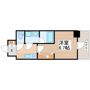 プライムアーバン仙台木町通【2階】の間取り