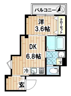 神奈川県川崎市中原区木月2【マンション】の間取り