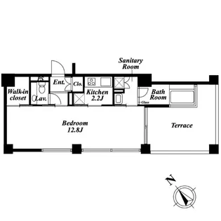 東京都港区南麻布5【マンション】の間取り