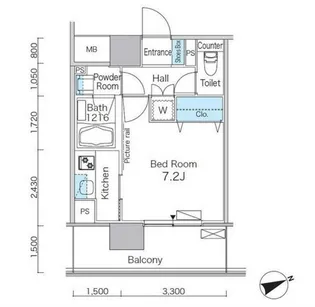 東京都港区海岸3【マンション】の間取り