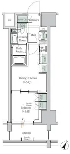 東京都港区芝浦1【マンション】の間取り