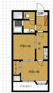 チェルボ北五番丁【3階】の間取り
