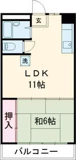 杉浦コーポ【2階】の間取り
