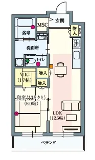 (シニア限定)リーフテラス中村橋【3階】の間取り