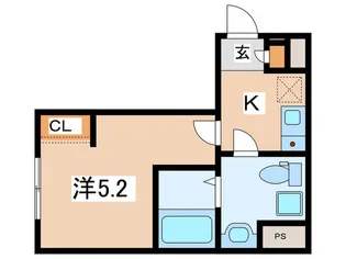グランパーク品川戸越【1階】の間取り