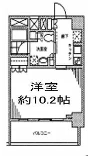 カスタリア門前仲町II【9階】の間取り