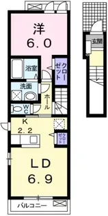 レディエンスC【2階】の間取り