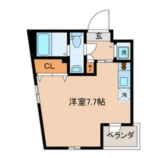 東京都渋谷区本町2【マンション】の間取り