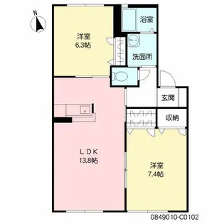 マリナライフ C棟【1階】の間取り