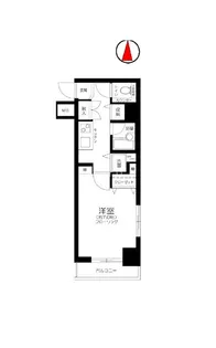 パレステュディオ ドルチェ 日本橋イースト【5階】の間取り