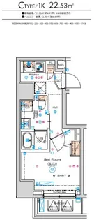 スクエアシティ横濱大通公園AZ【6階】の間取り