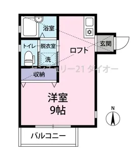 ミカドハイツ4【1階】の間取り