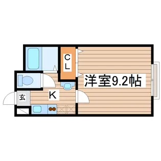 セゾンハウス【2階】の間取り